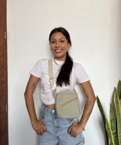 MORRAL CON CUADROS - VERDE