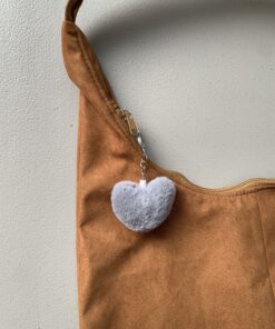 LLAVERO CORAZON GRIS